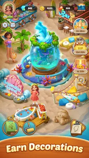 Seaside Escape®: Merge & Story screenshot 5